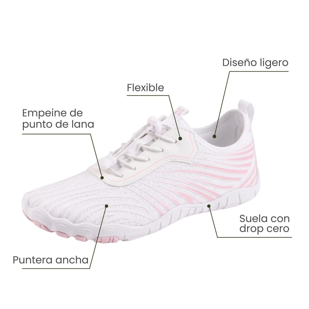 ICONIC EVO - Blanco / Rosa